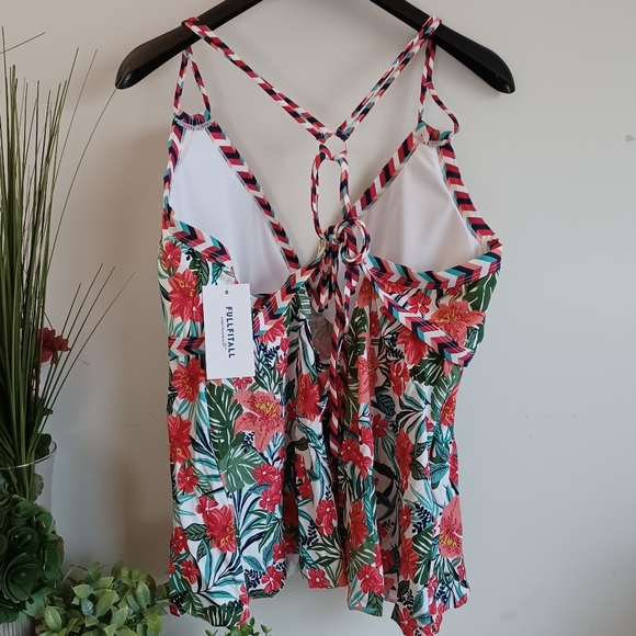FULLFITALL Women's Plus Size Tankini Swim Top - Picture 9 of 14